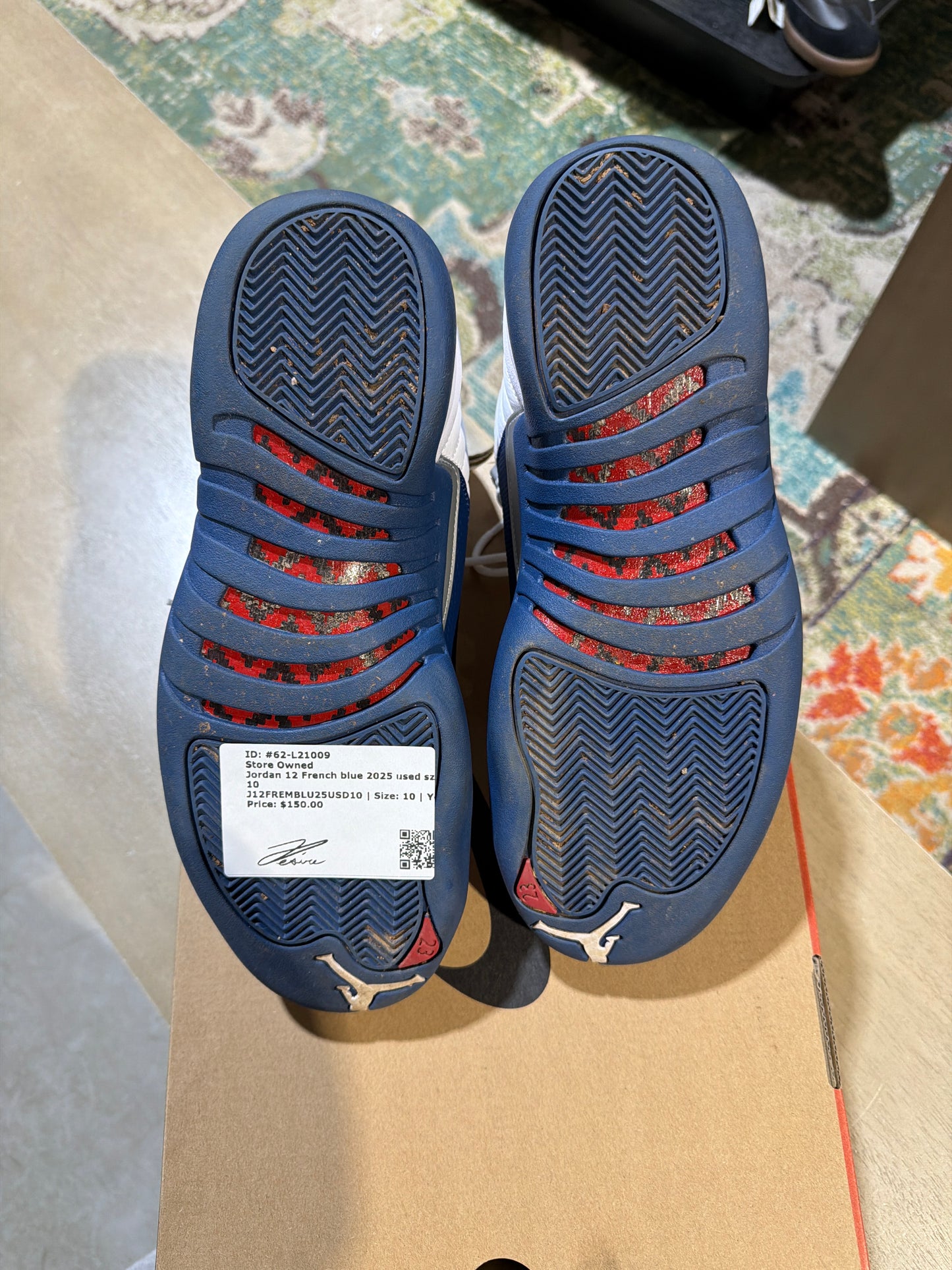 Jordan 12 French blue 2025 used sz 10