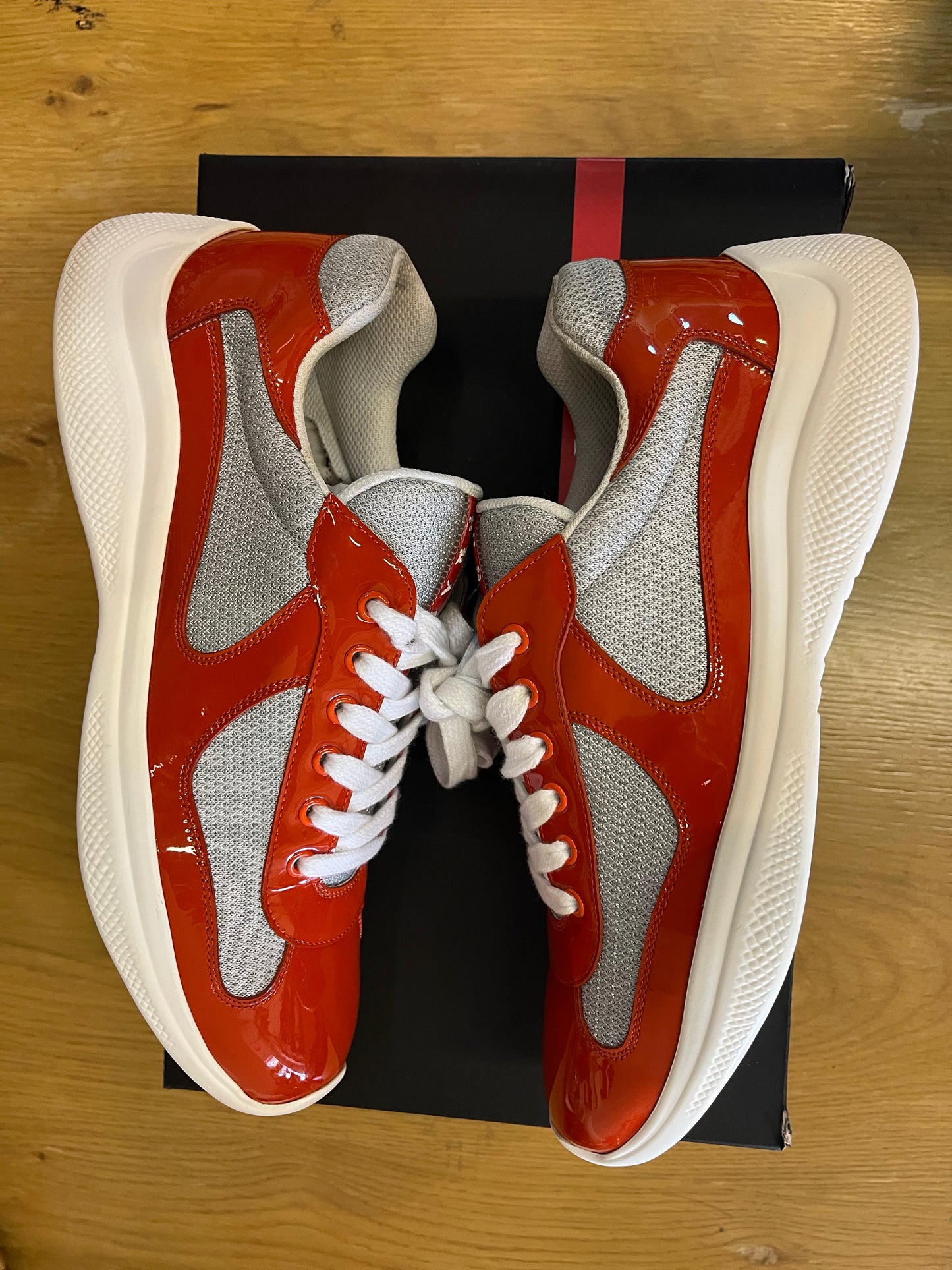 Prada Americas Cup Orange Silver Used