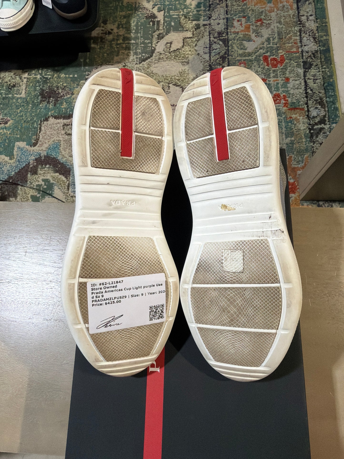 Prada Americas Cup Light purple Used Sz 9