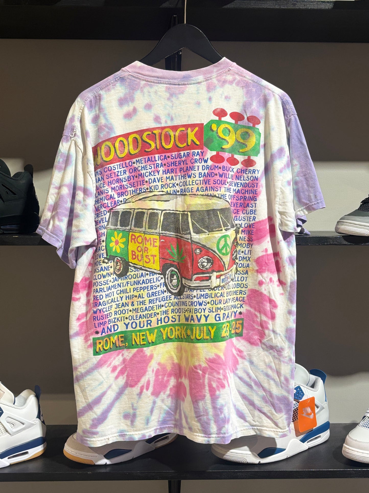 Vintage Woodstock 99 Tyedye Tee Sz L