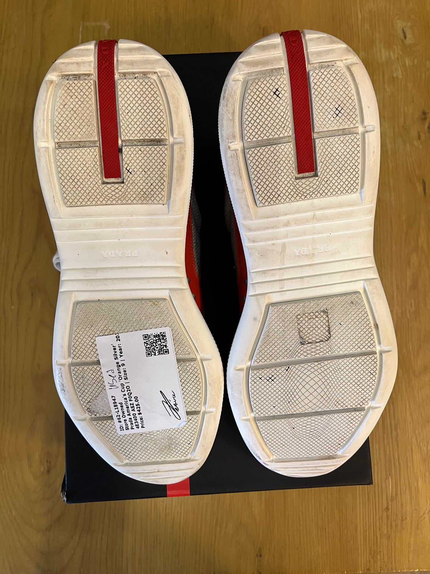 Prada Americas Cup Orange Silver Used