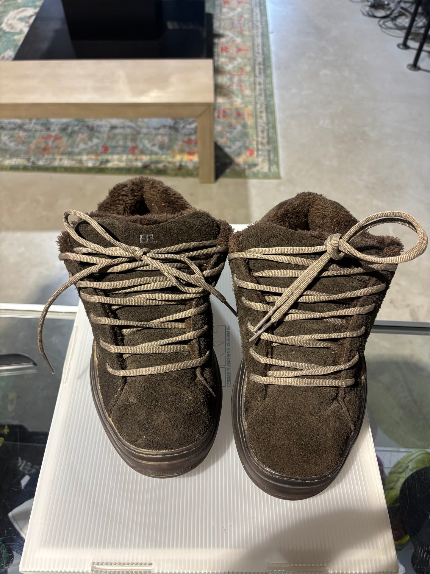 ERL Vamp Sneakers Dark Brown Used Sz 12