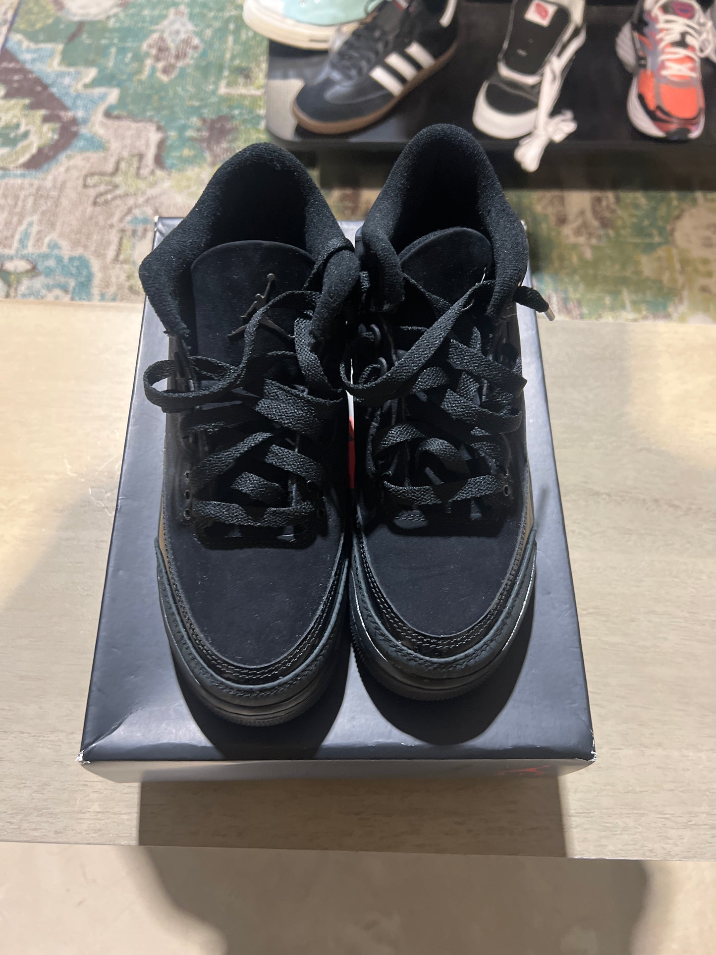 Jordan 3 black cat used sz 5Y