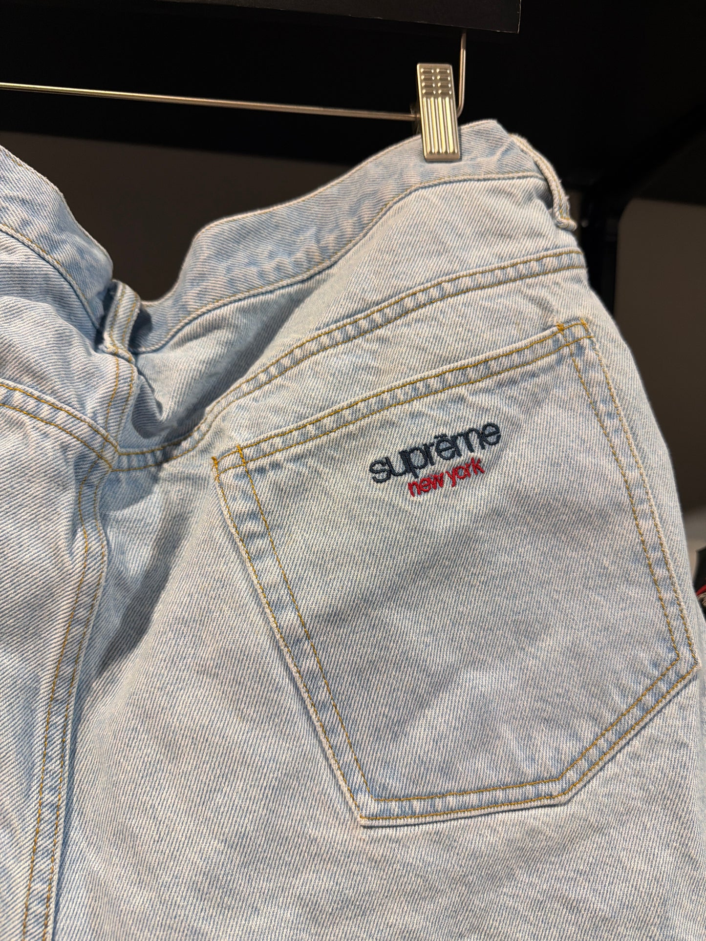Supreme Baggy Light Wash Denim Sz 38