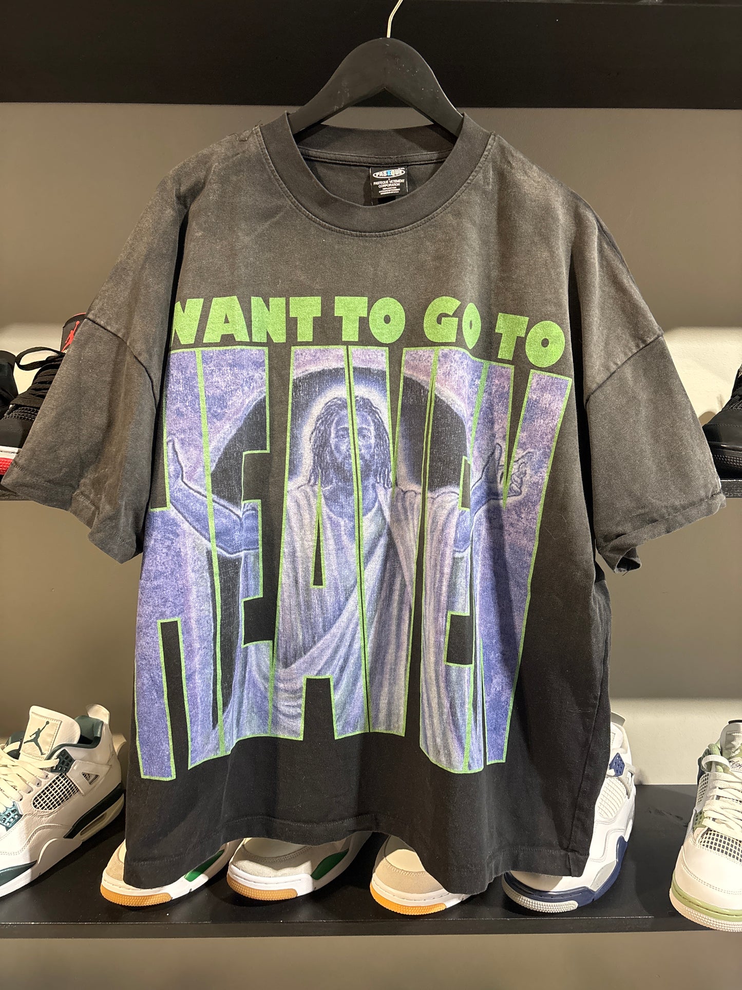 Pasteque Vetement I Want To Go To Heaven Tee BLK/GREEN