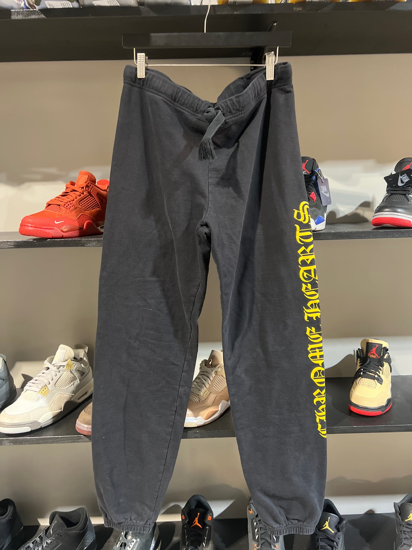 chrome hearts black and yellow sweats  sz L