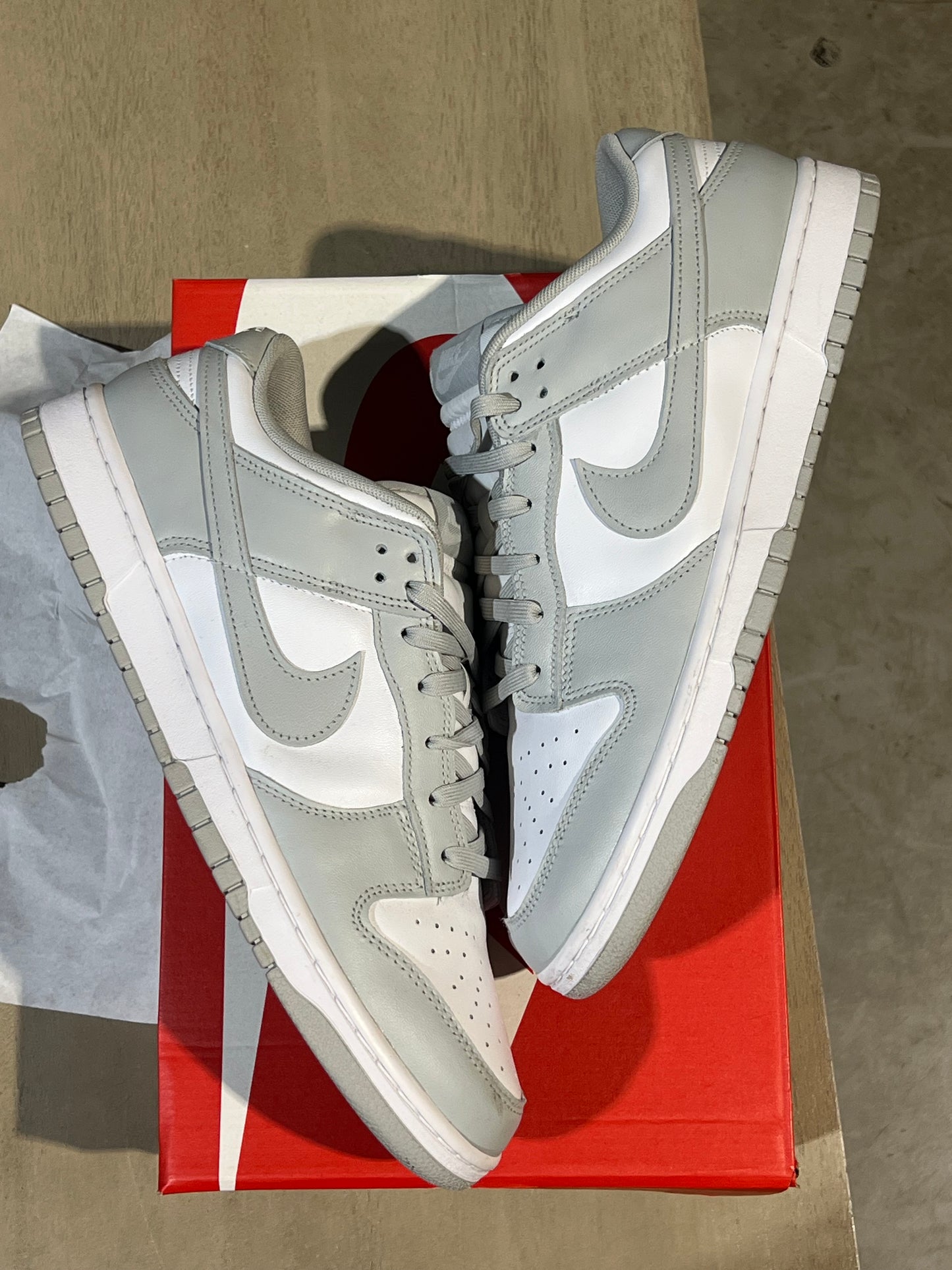 nike grey fog dunk used sz 13