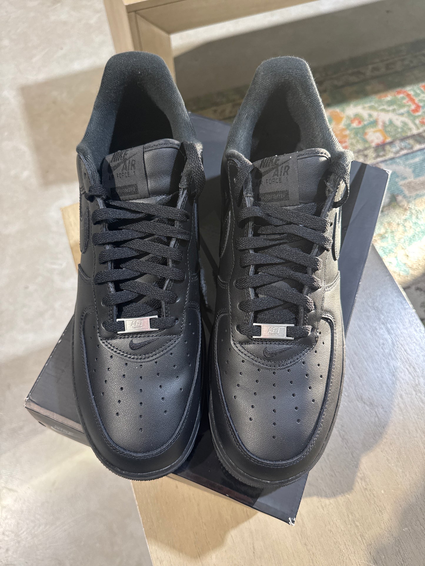 Nike Supreme Black Forces Used Sz 13