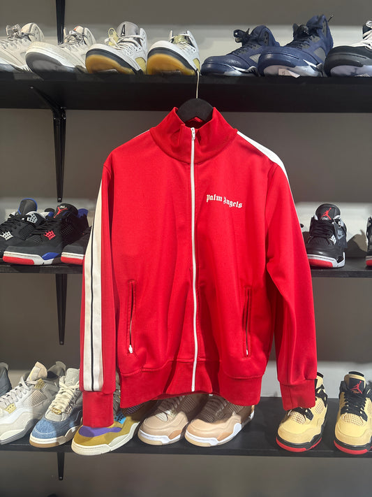 palm angels track jacket red size Large