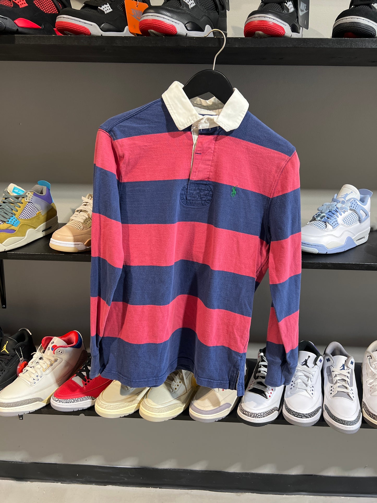 Polo Rugby Red and Blue Striped