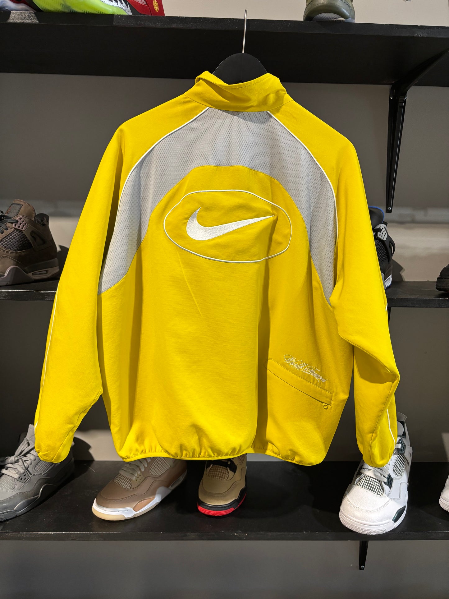 Supreme x Nike Yellow Zipup Nylon Jacket