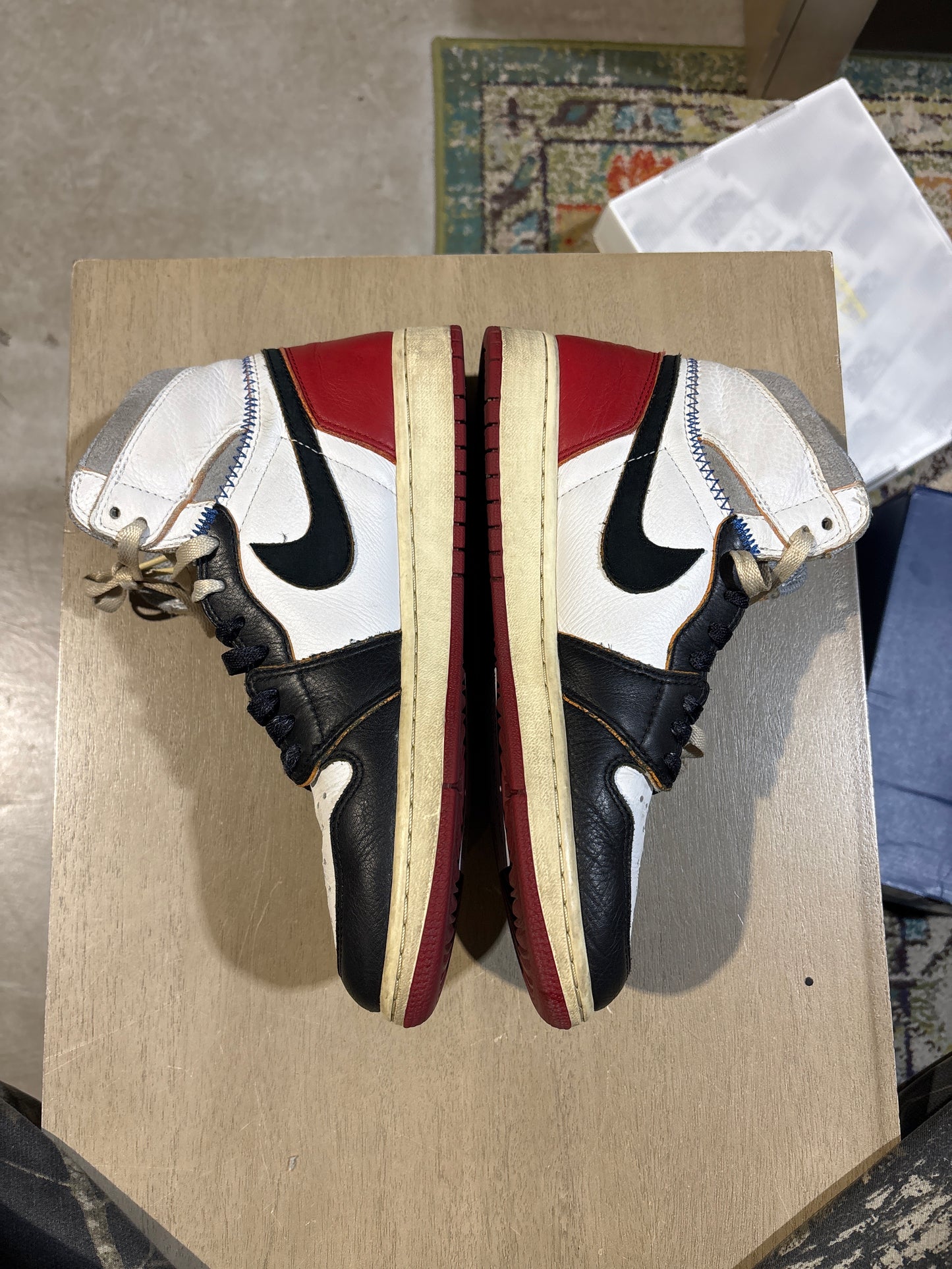 Jordan 1 Union Black Toe Sz 8.5 NB