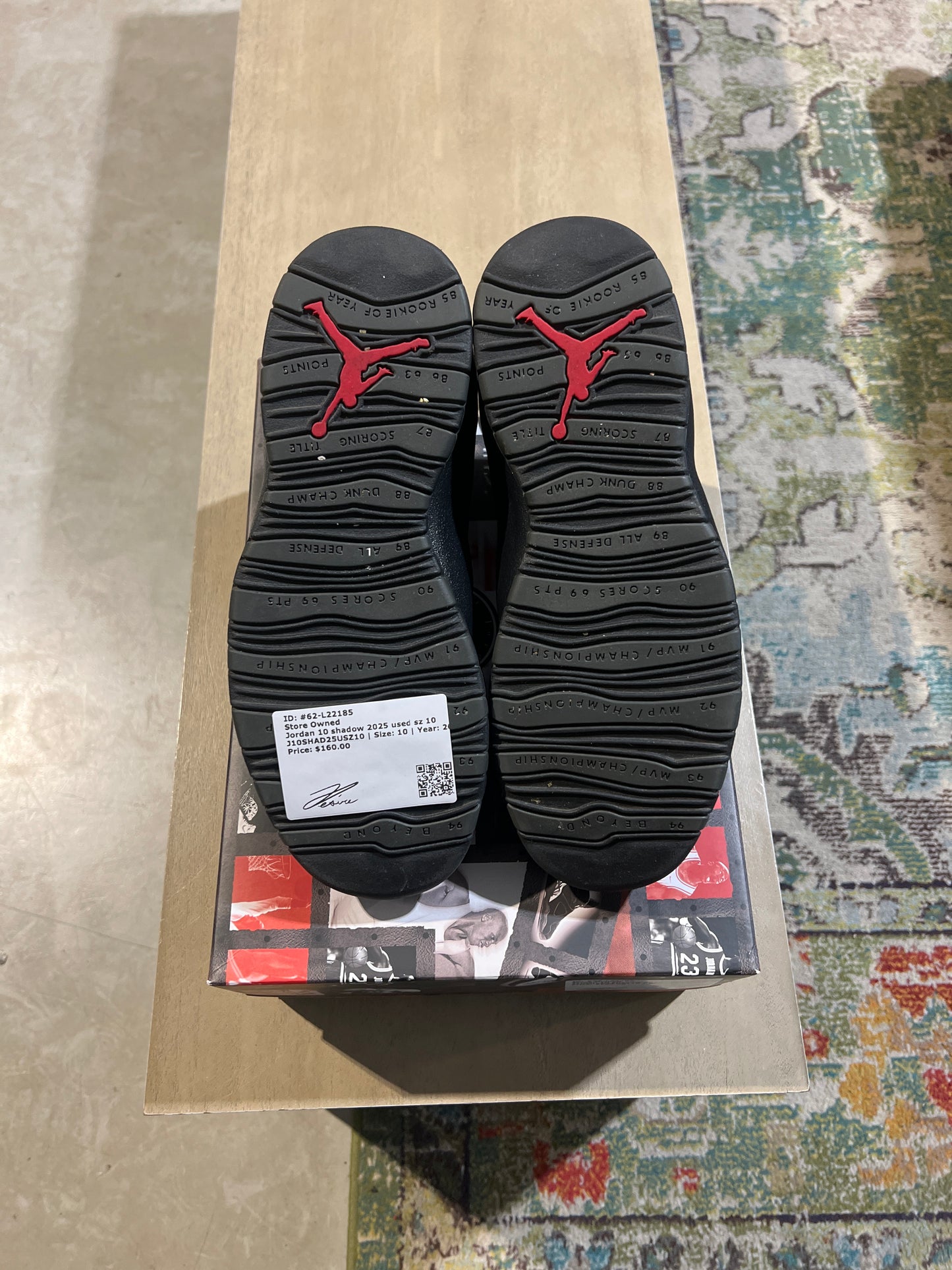 Jordan 10 shadow 2025 used sz 10
