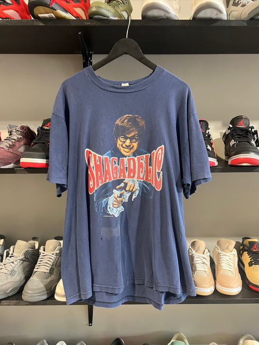 vintage Austin powers shagadelic navy tee