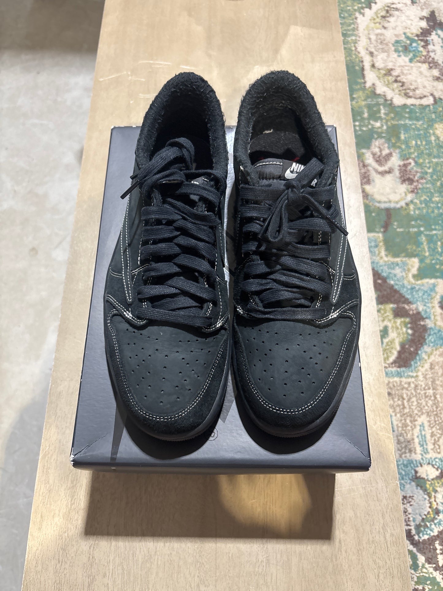 Jordan 1 Travis Scott Black Phantom Used Sz 10.5