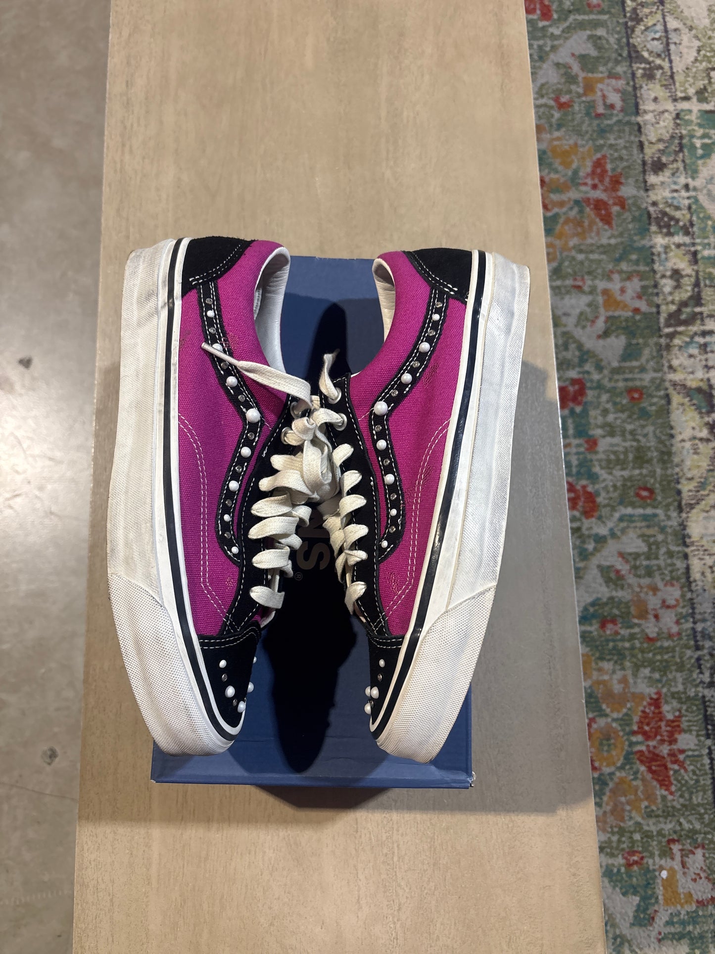 Pink Pearlized Vans Used Sz 10