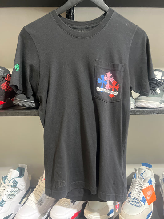 Chrome Hearts Multi Color Cross Cemetery T-shirt Black