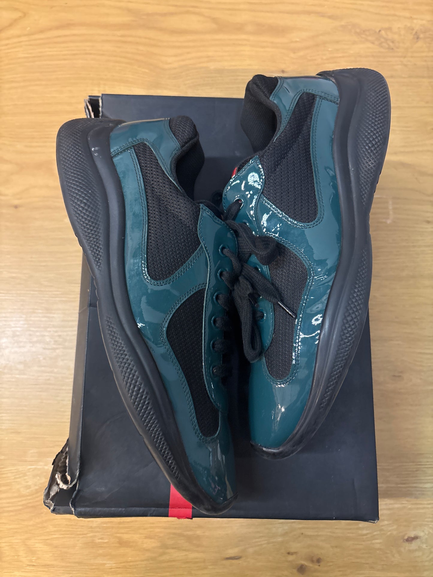 PRADA CUP OXIDIZED GREEN USED SZ 10