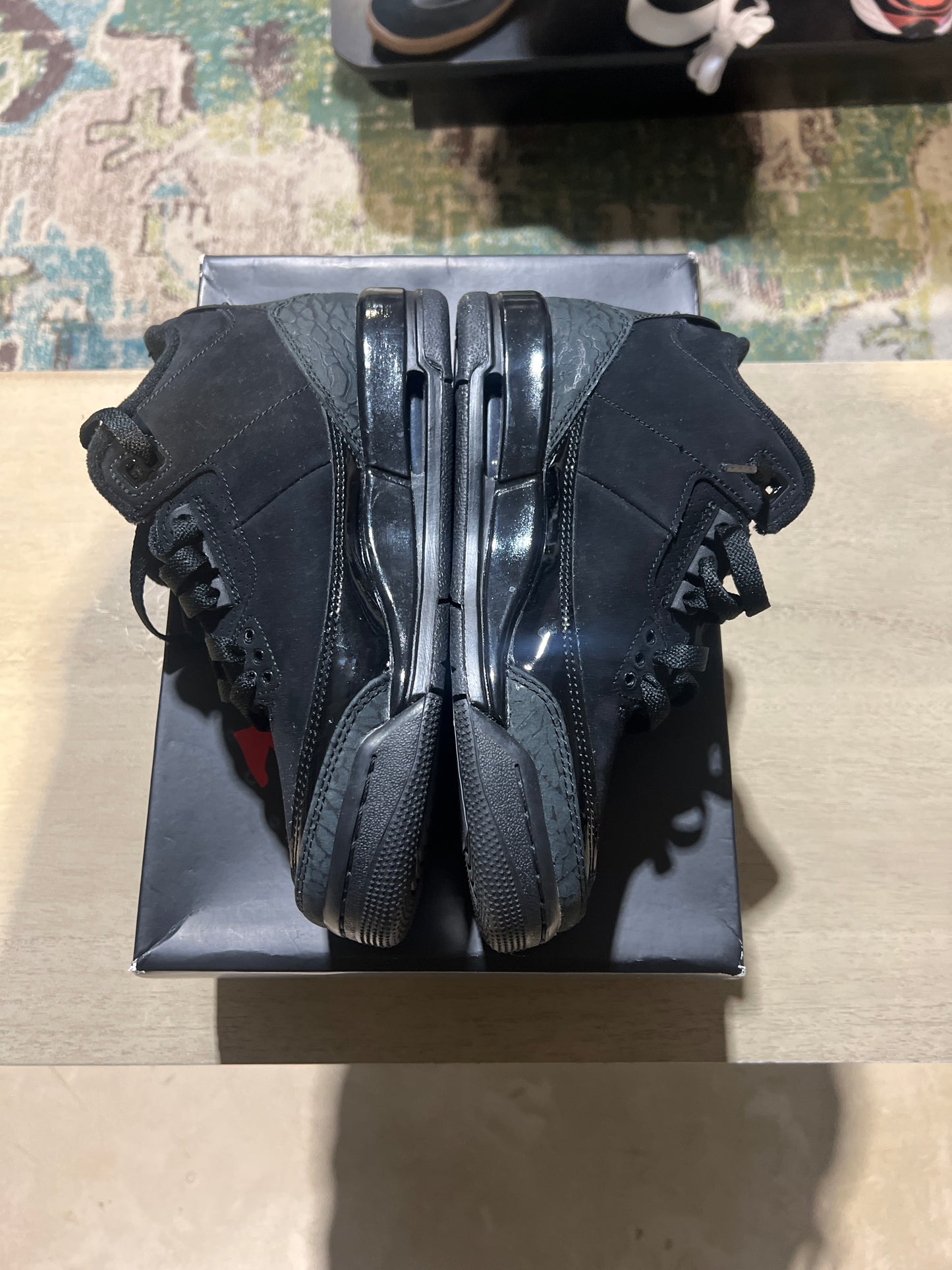 Jordan 3 black cat used sz 5Y