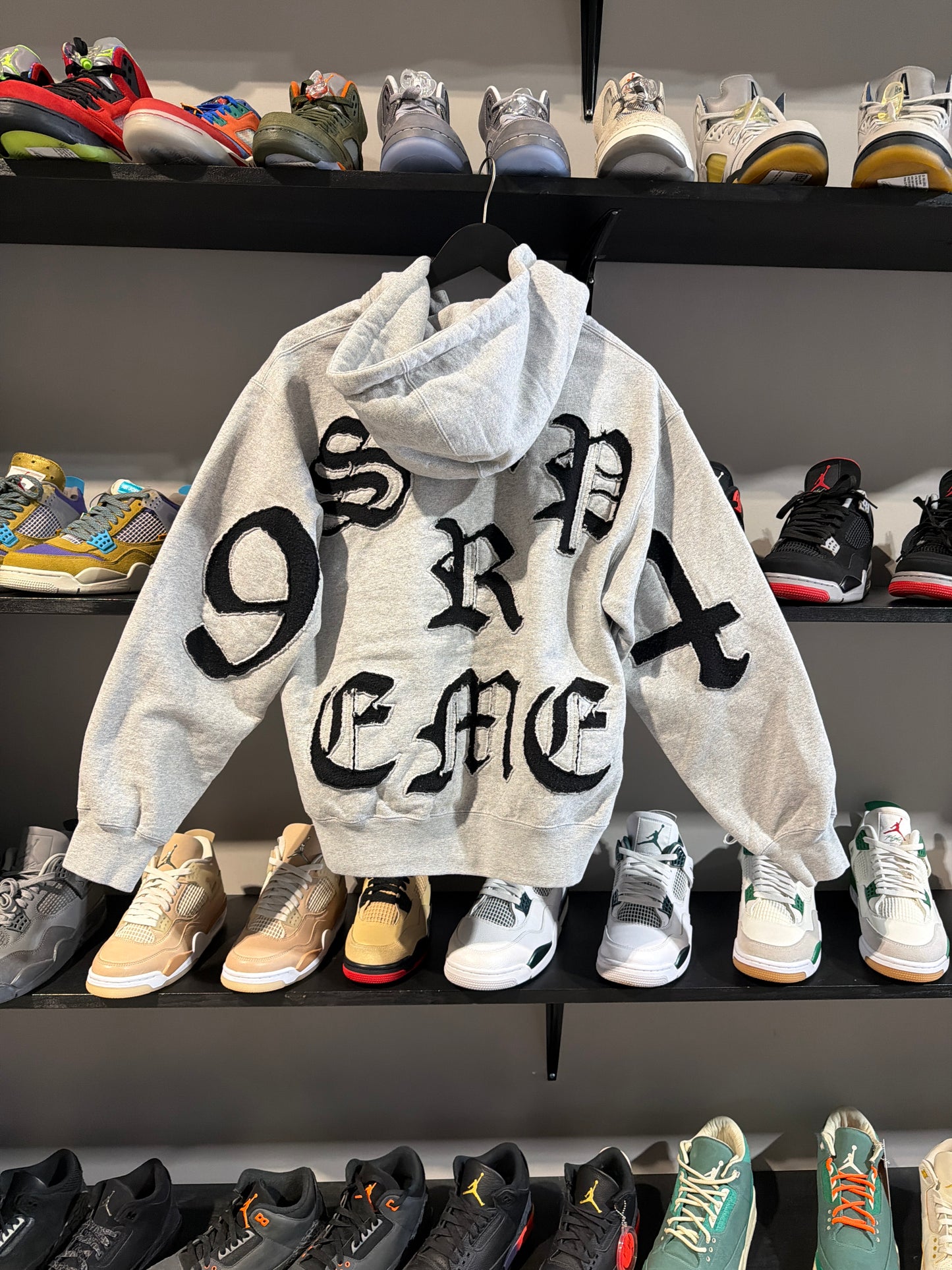 Supreme Cut Out Zipup Grey/Black