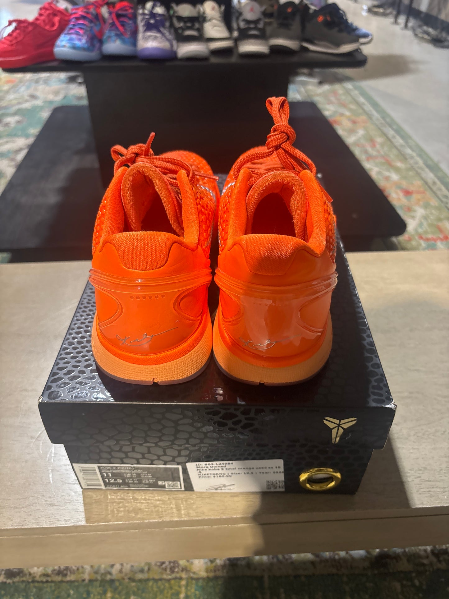 Nike kobe 6 total orange used sz 10.5