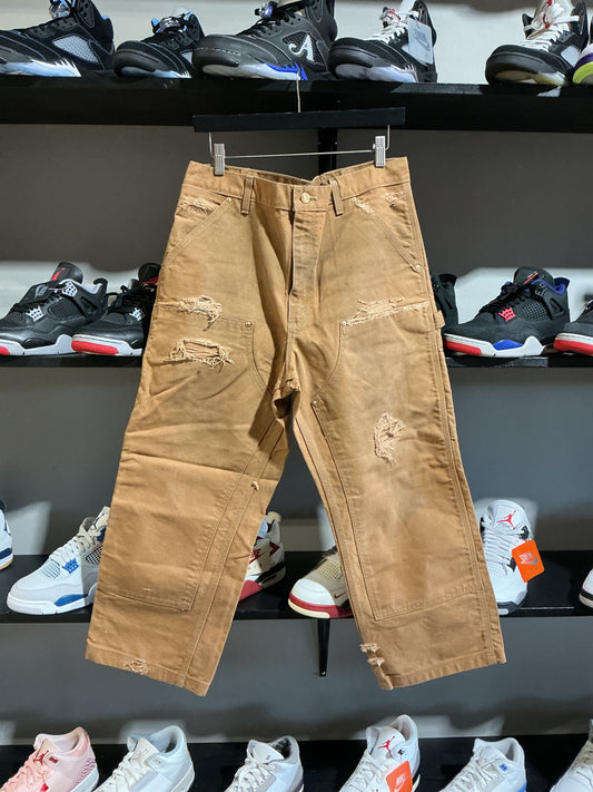 Carhartt Double Knee Dark Khaki Sz 36