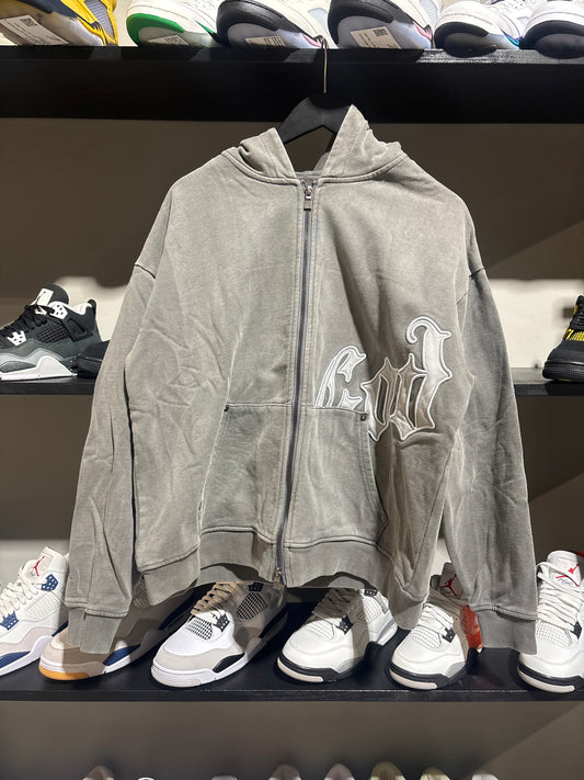 GODSPEED OG LOGO ZIPUP STONE GREY