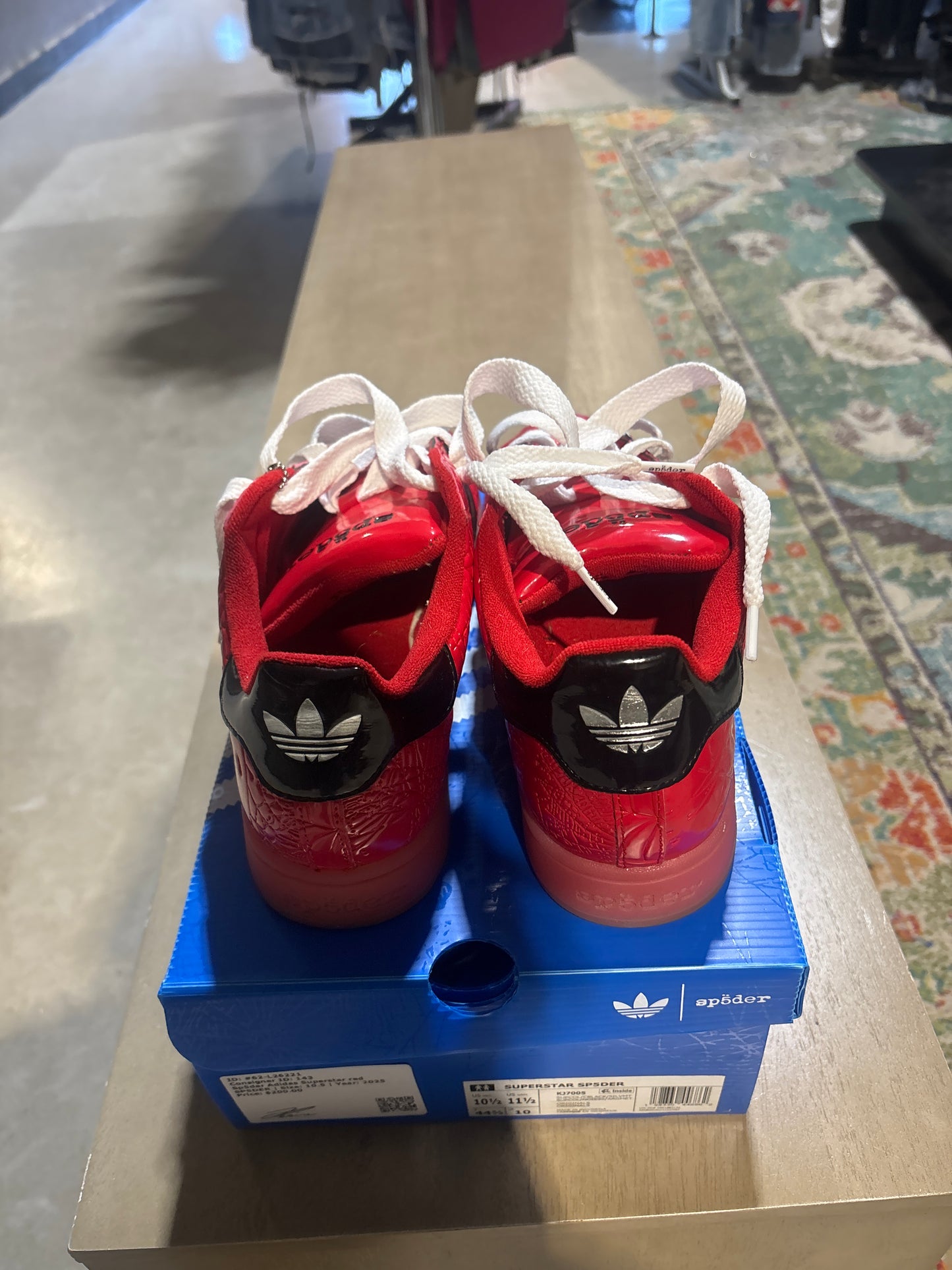 Pre-owned Sp5der Adidas Superstar red