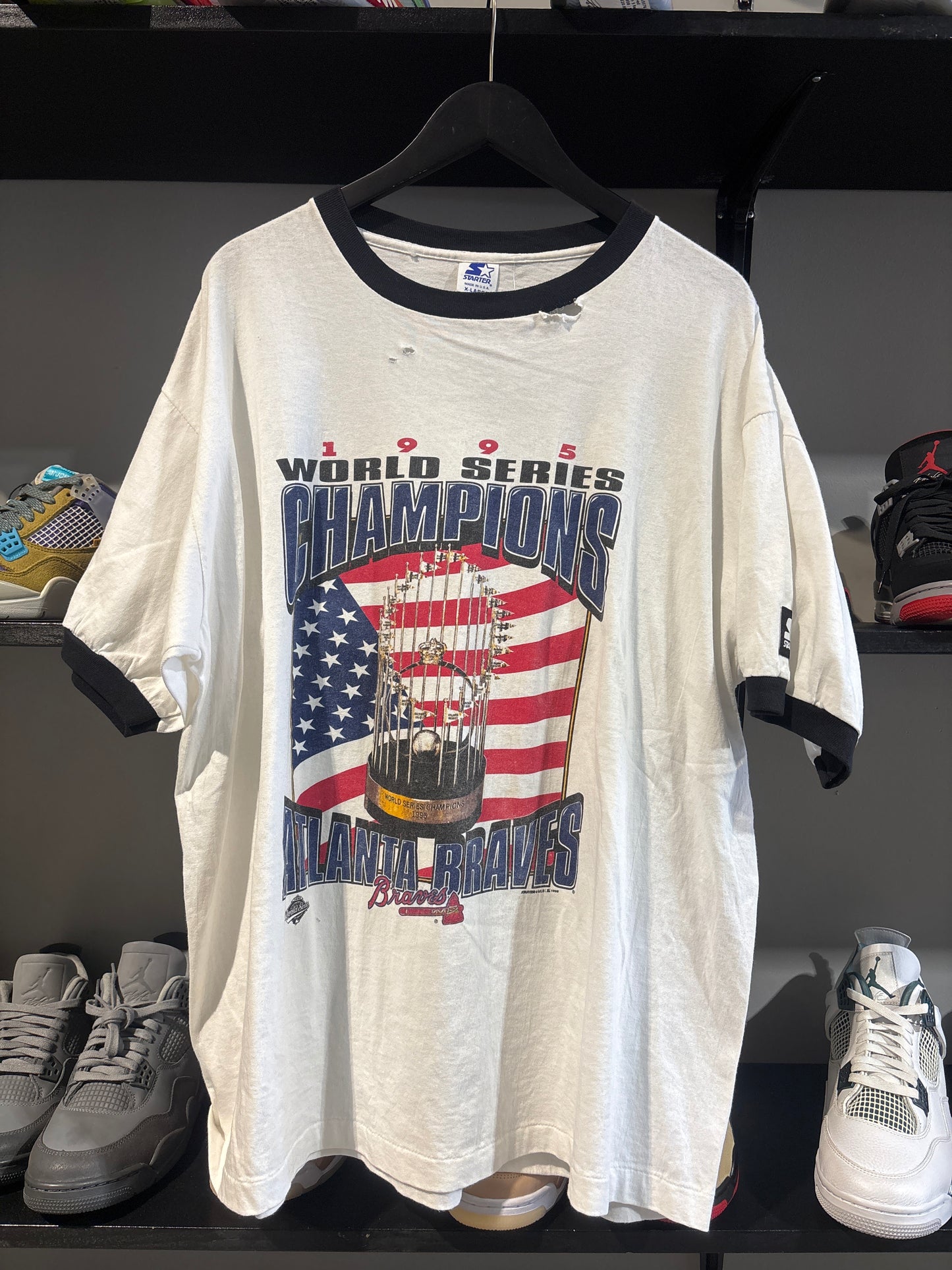 Vintage Braves World Series 1995 Ringer Tee