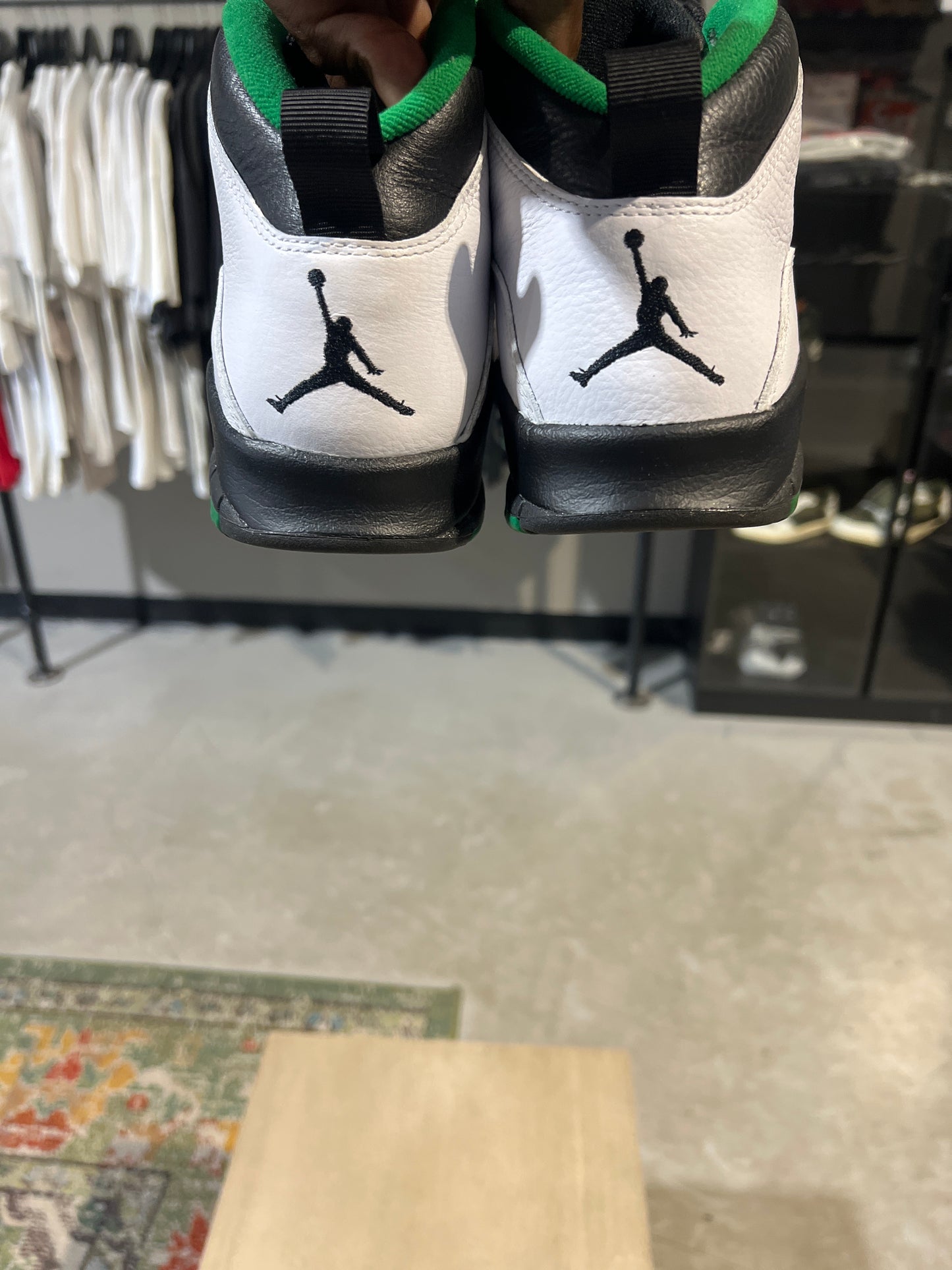 Air Jordan 10 Seattle Sonics Used Sz 8.5 NB