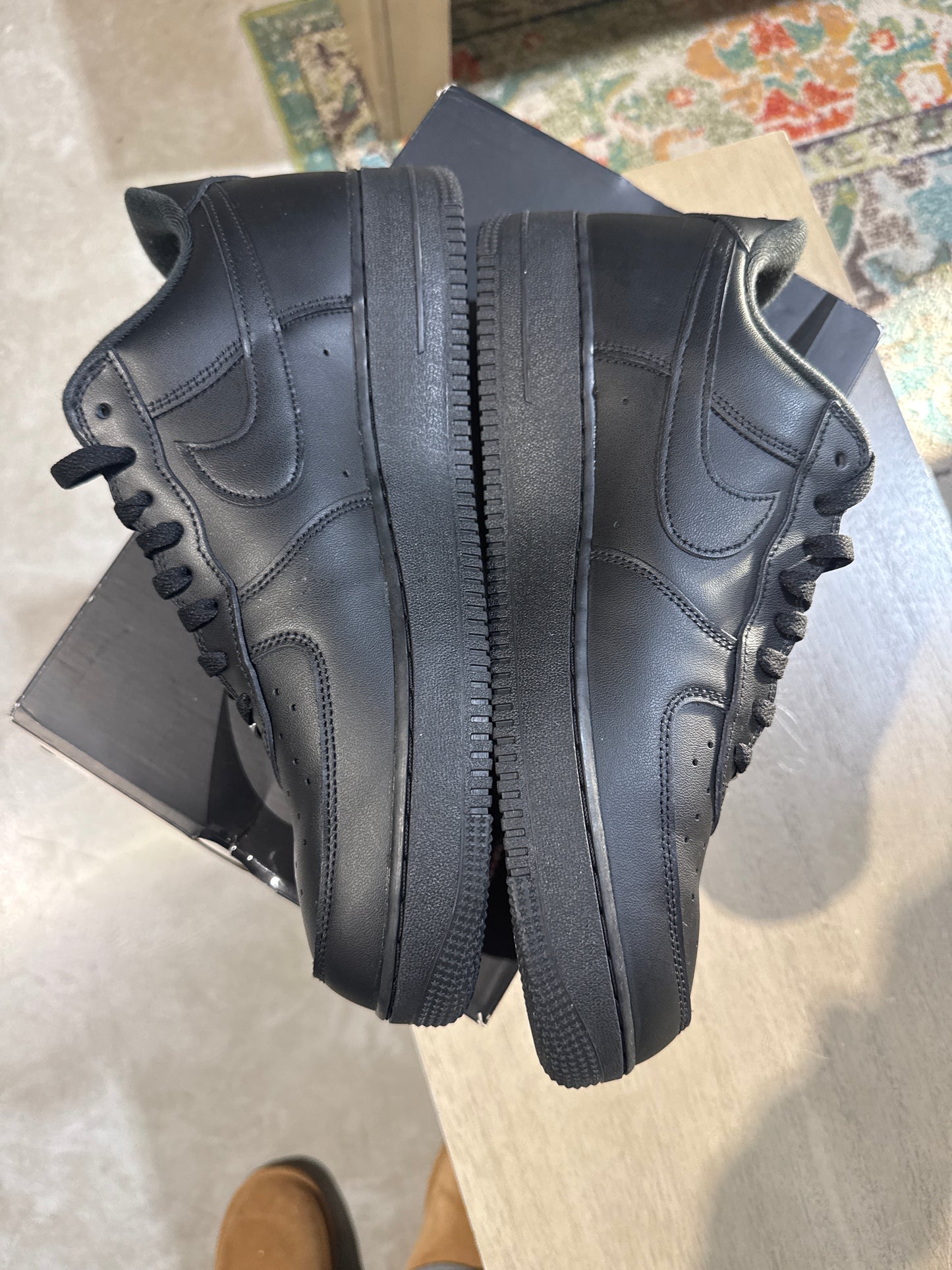 Nike Supreme Black Forces Used Sz 13