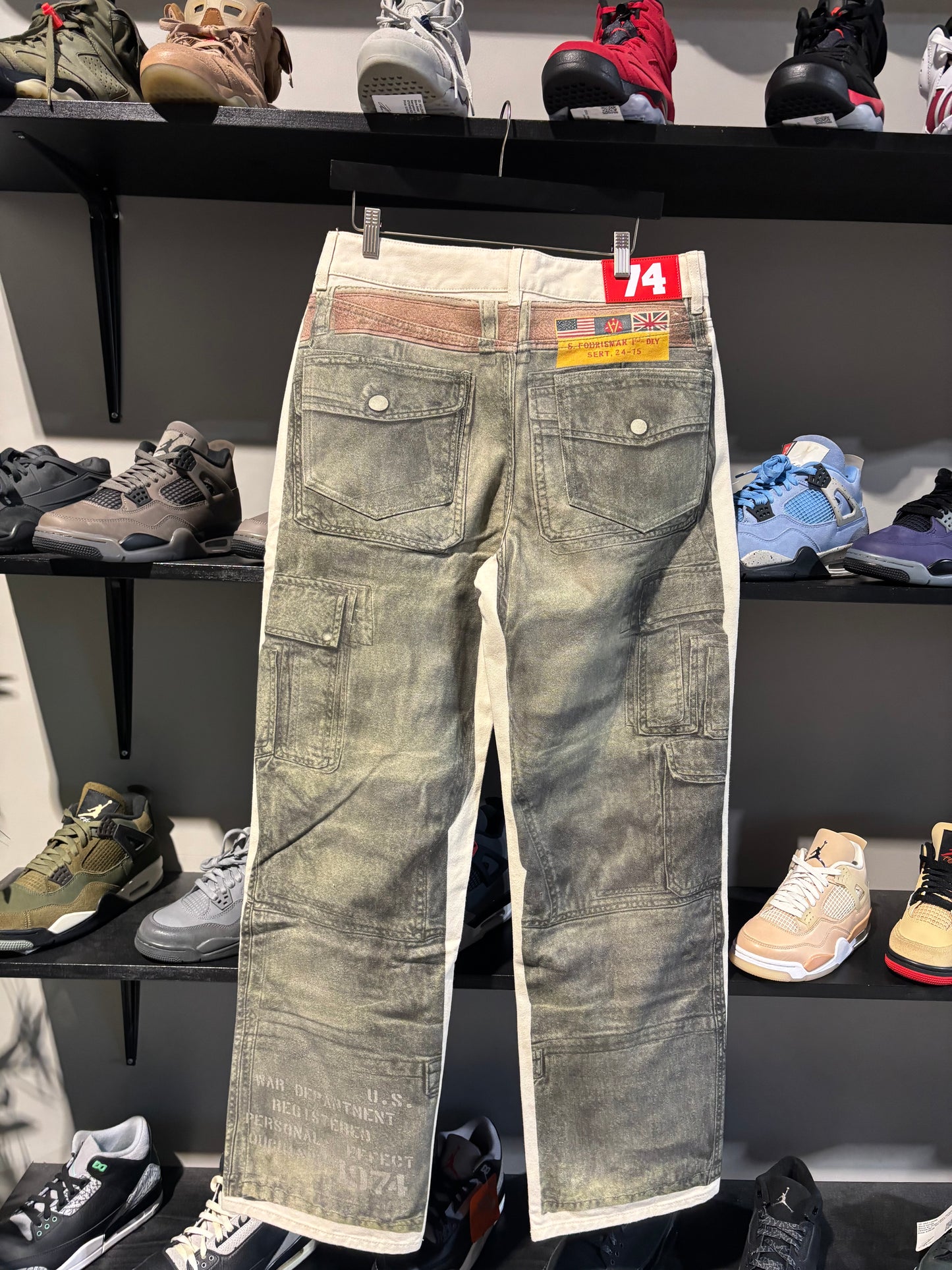 74 Is War Military Denim Pants