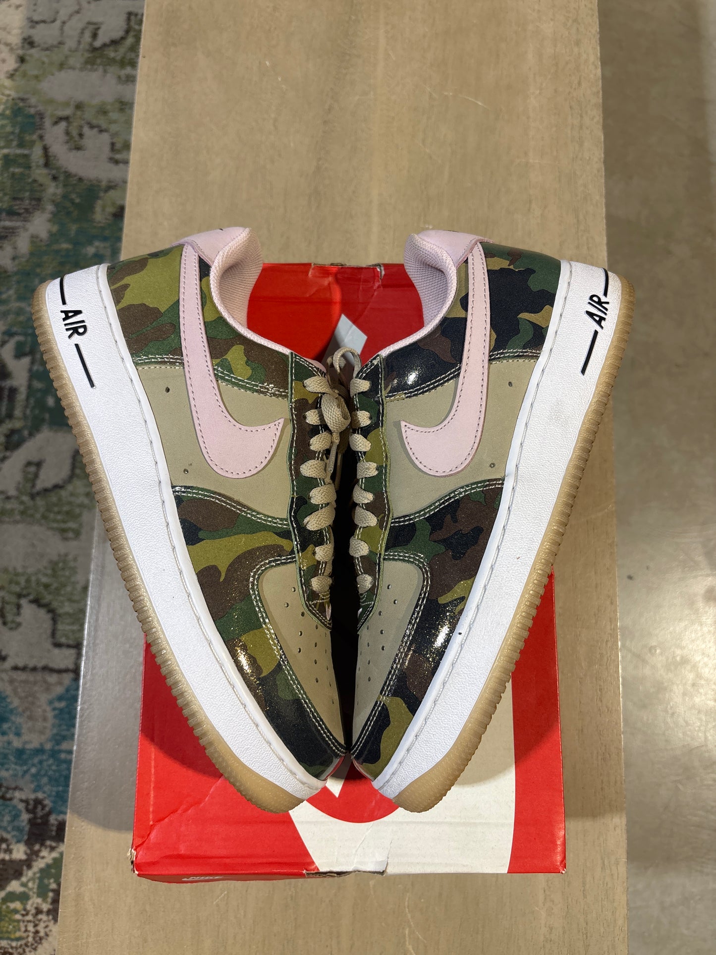 Nike Af1 Camo/Pink Used Sz 9