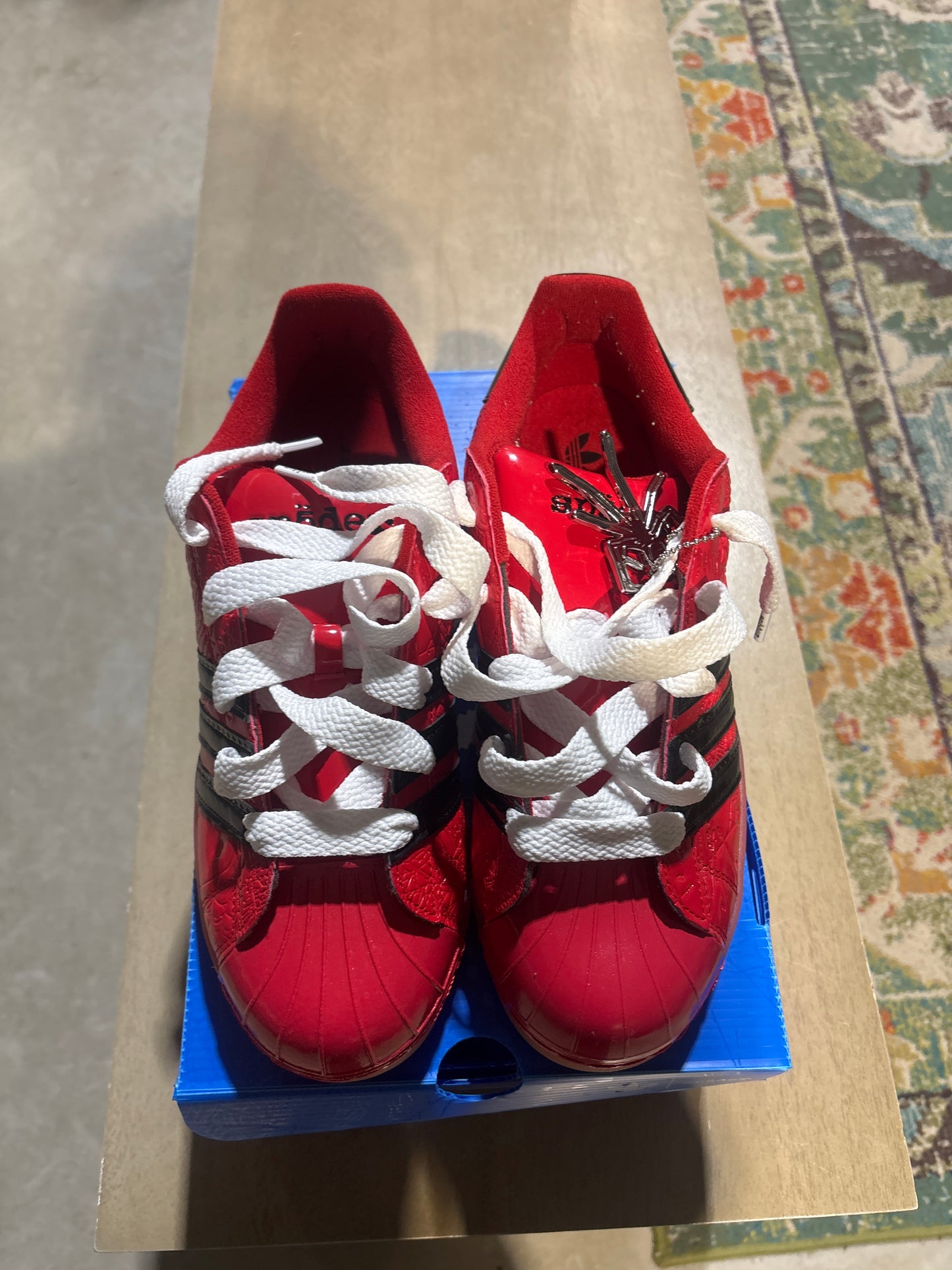 Pre-owned Sp5der Adidas Superstar red