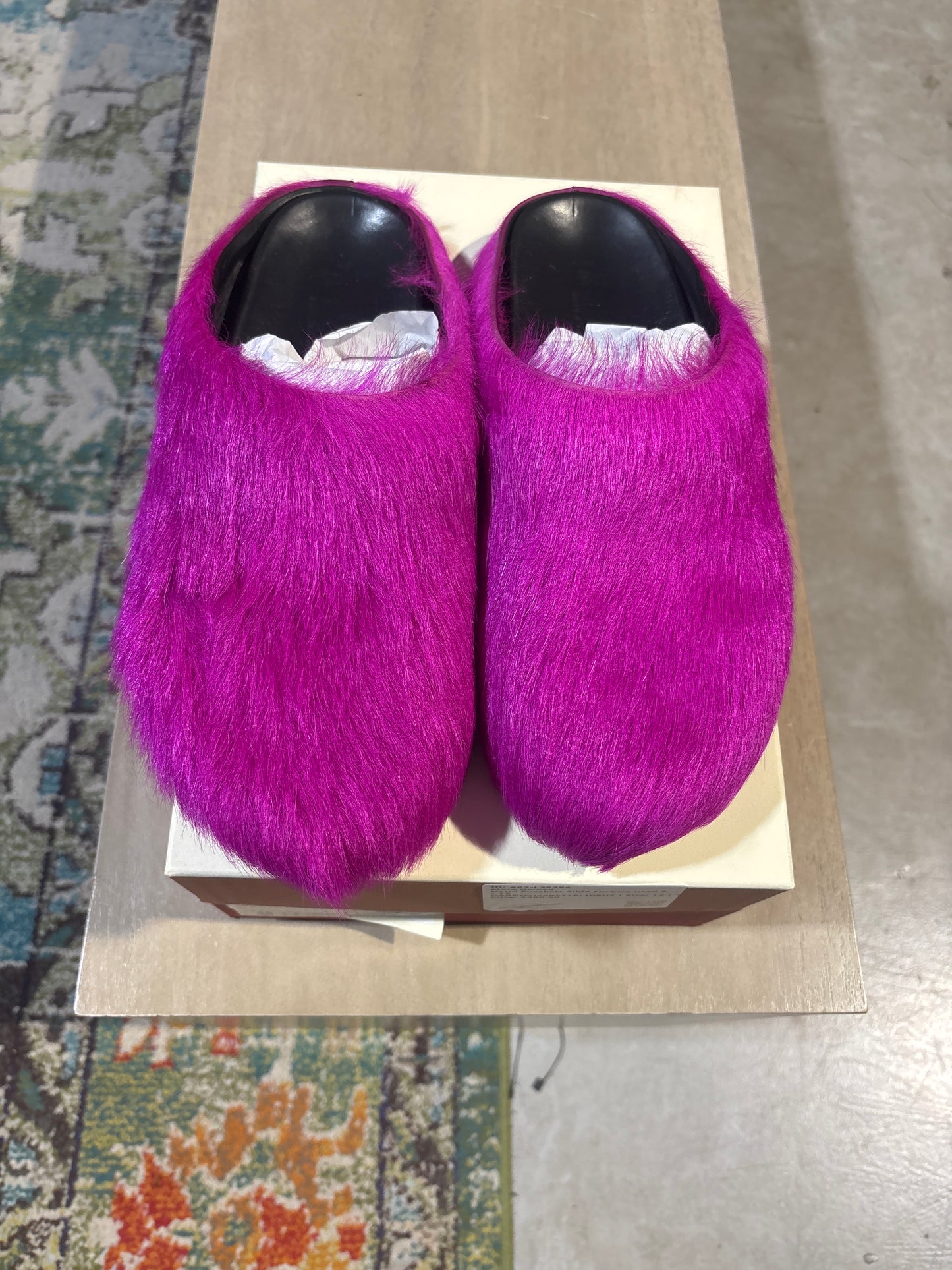 Marni Fussbett Slide Fuchsia Used Sz 12