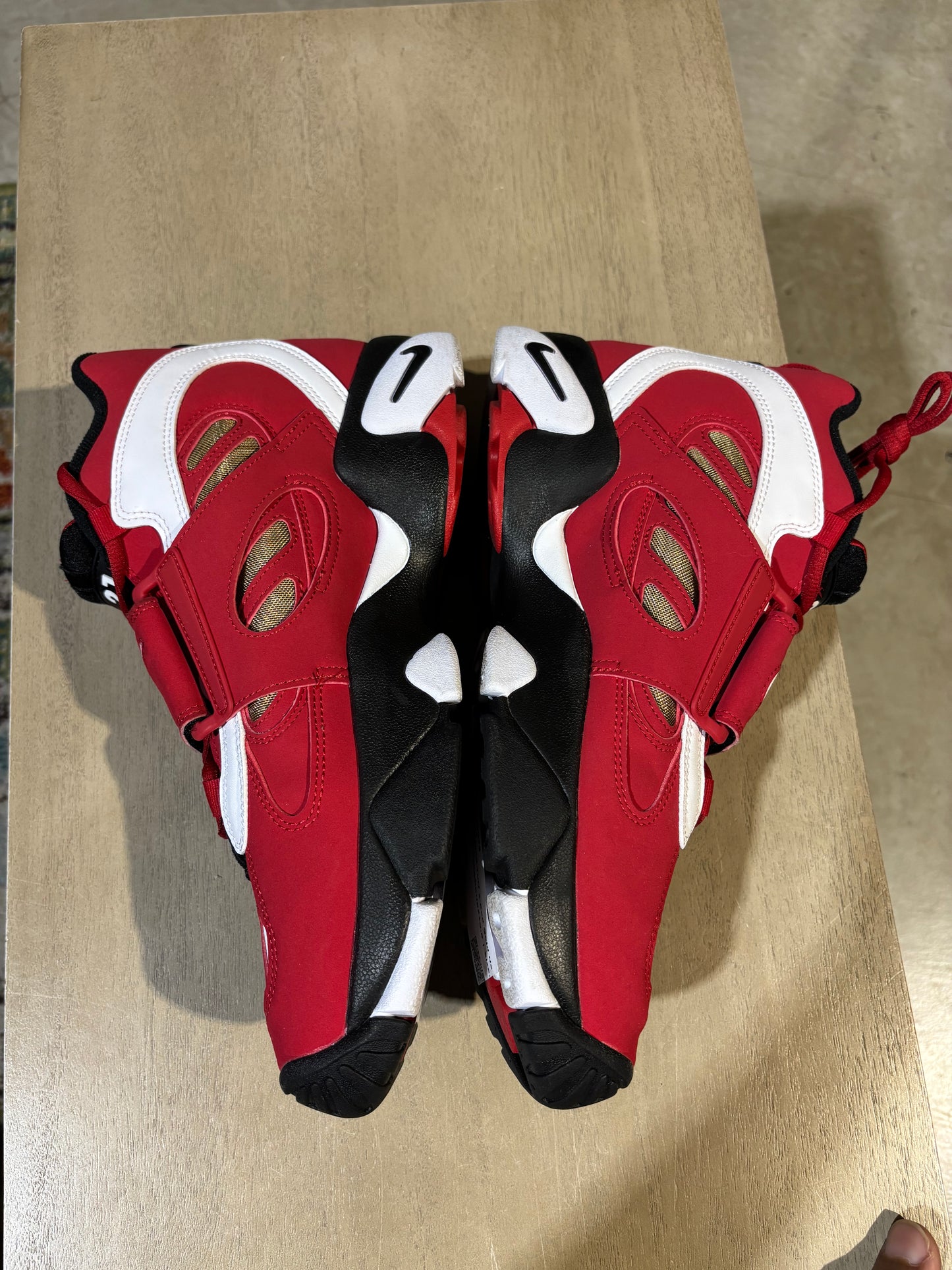 Nike Air Diamond Turf 2 Red Gold Used Sz 10.5 NB