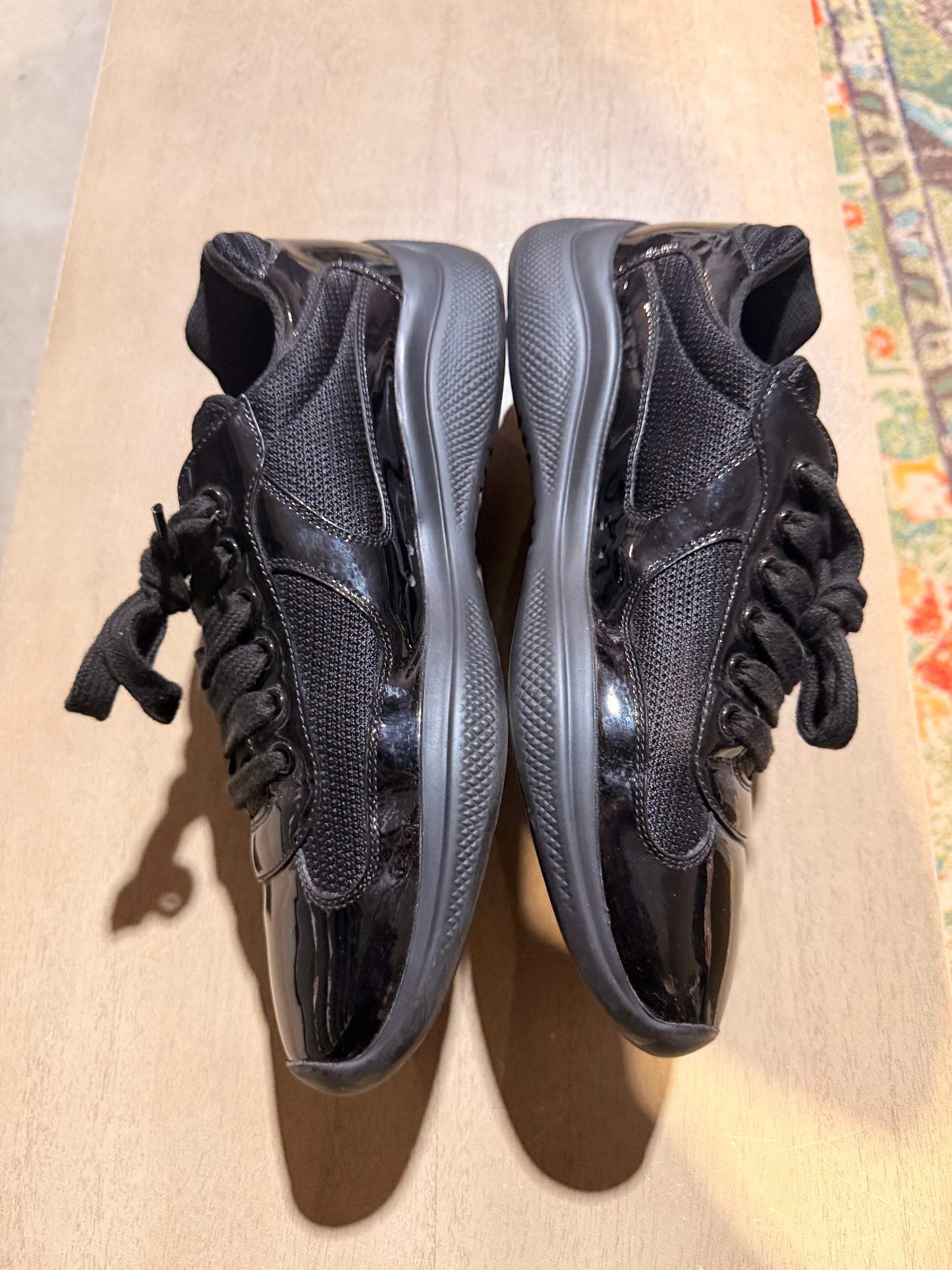 Prada Cup Black/Black Used Sz 9 NB