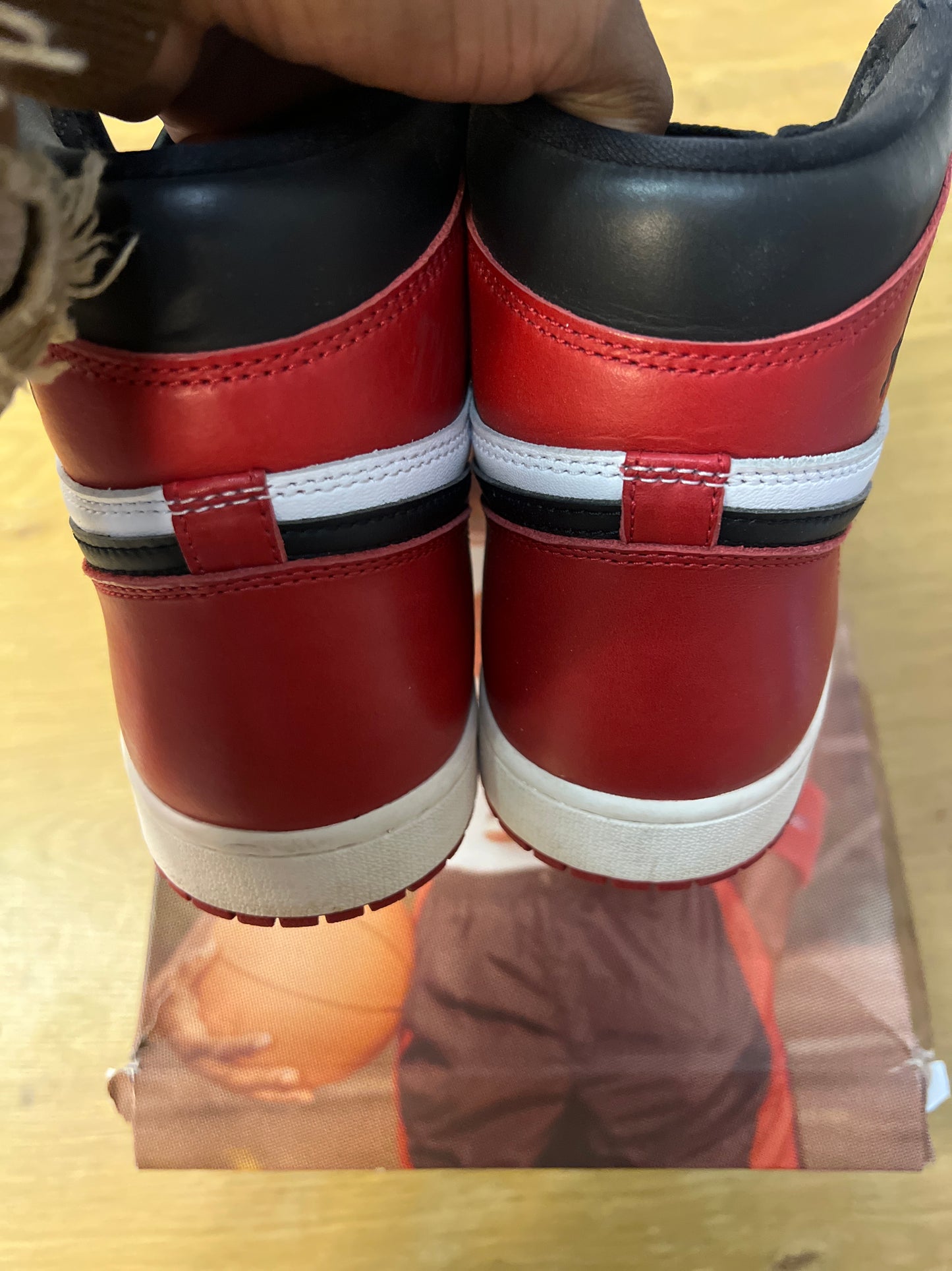 Air Jordan 1 black toe reimagined used sz11.5