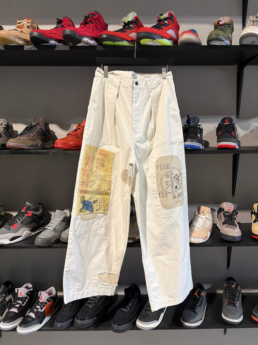 KAPITAL TWILL CACTUS PANTS WHITE