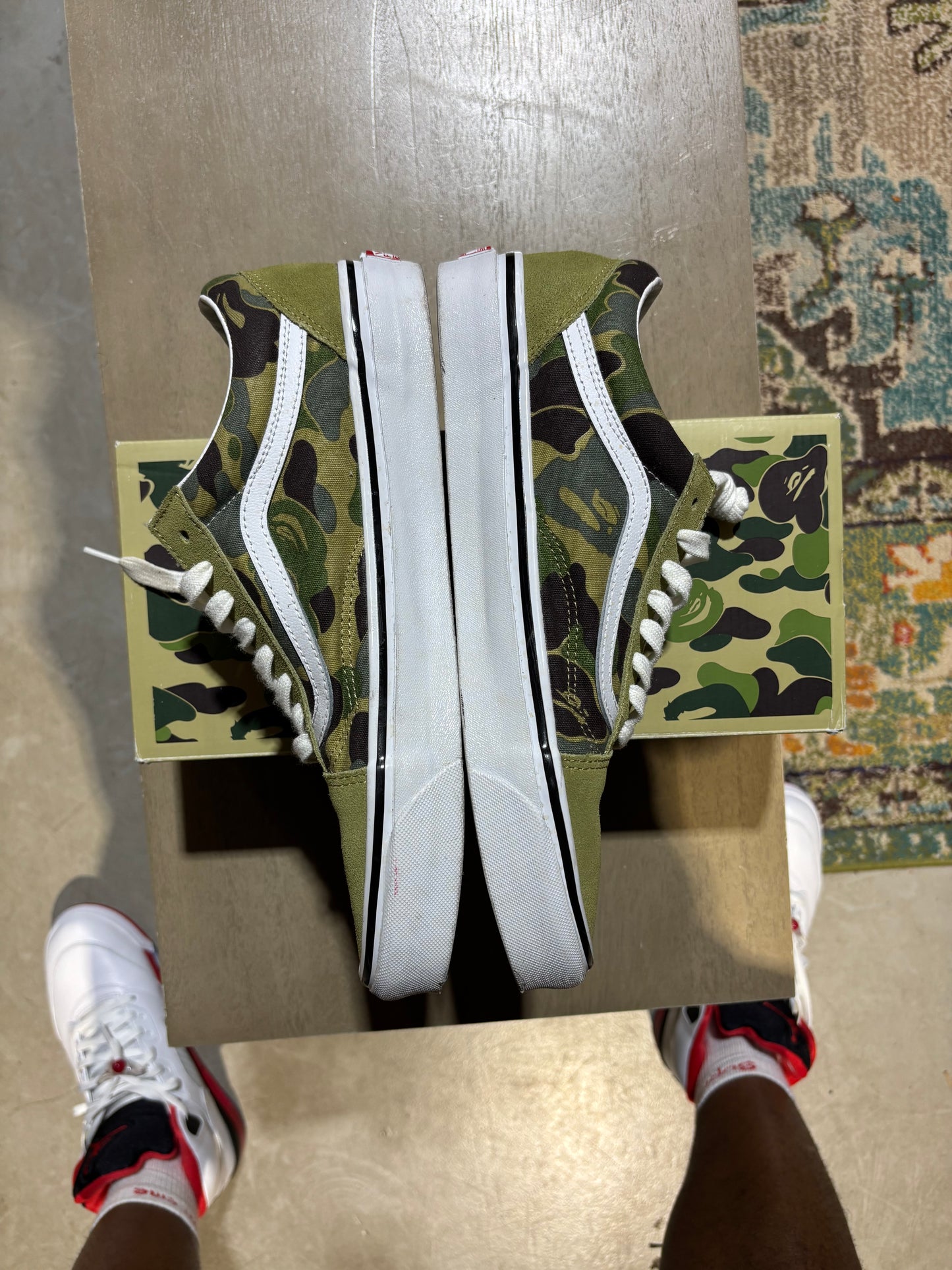 Bape Vans Old Skool Used Sz 10.5
