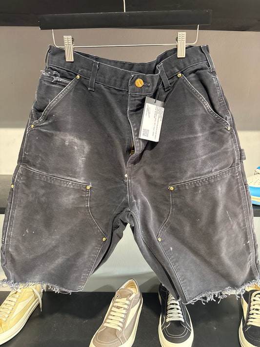 VINTAGE CARHARTT BLACK DUB KNEE SHORT SZ 33
