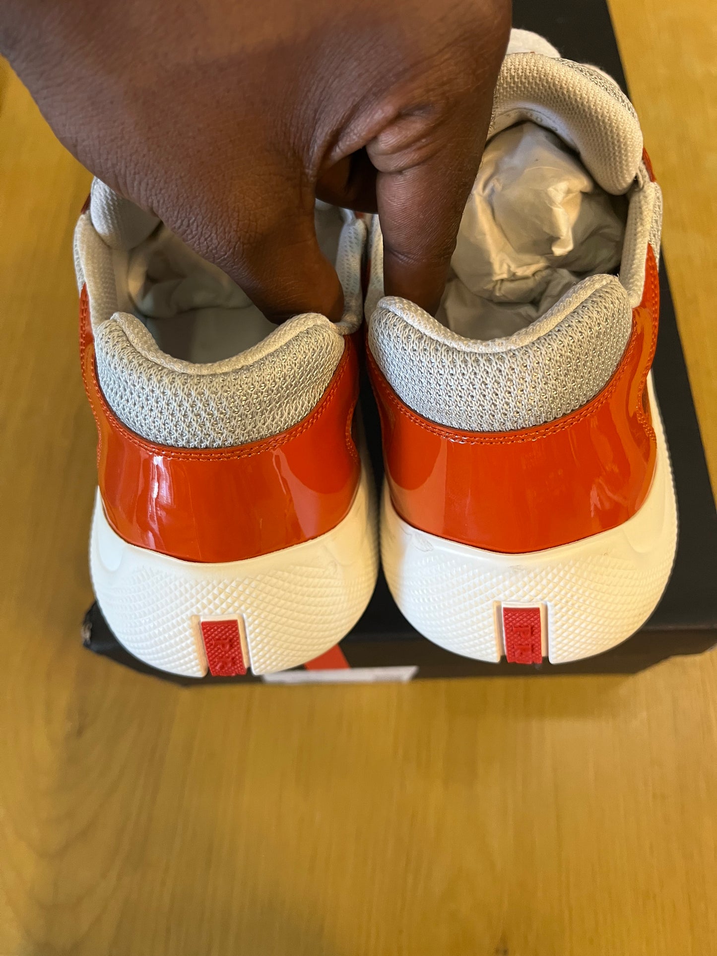 Prada Americas Cup Orange Silver Used