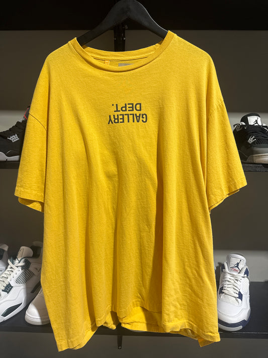 gallery dept upside down yellow tee