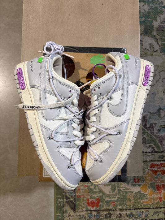 Nike Off-white dunk lot 3 used sz 9