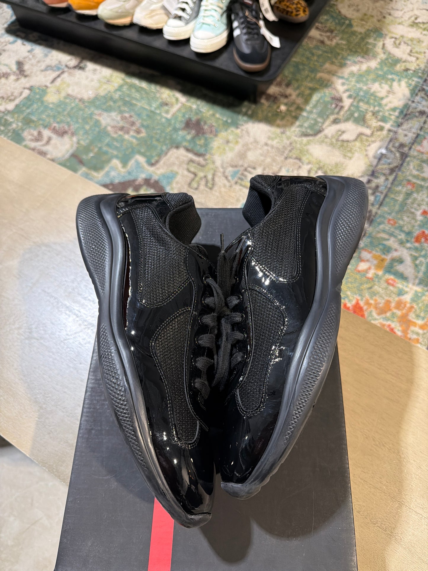 Prada Americas Cup Black on Black Used Sz 10