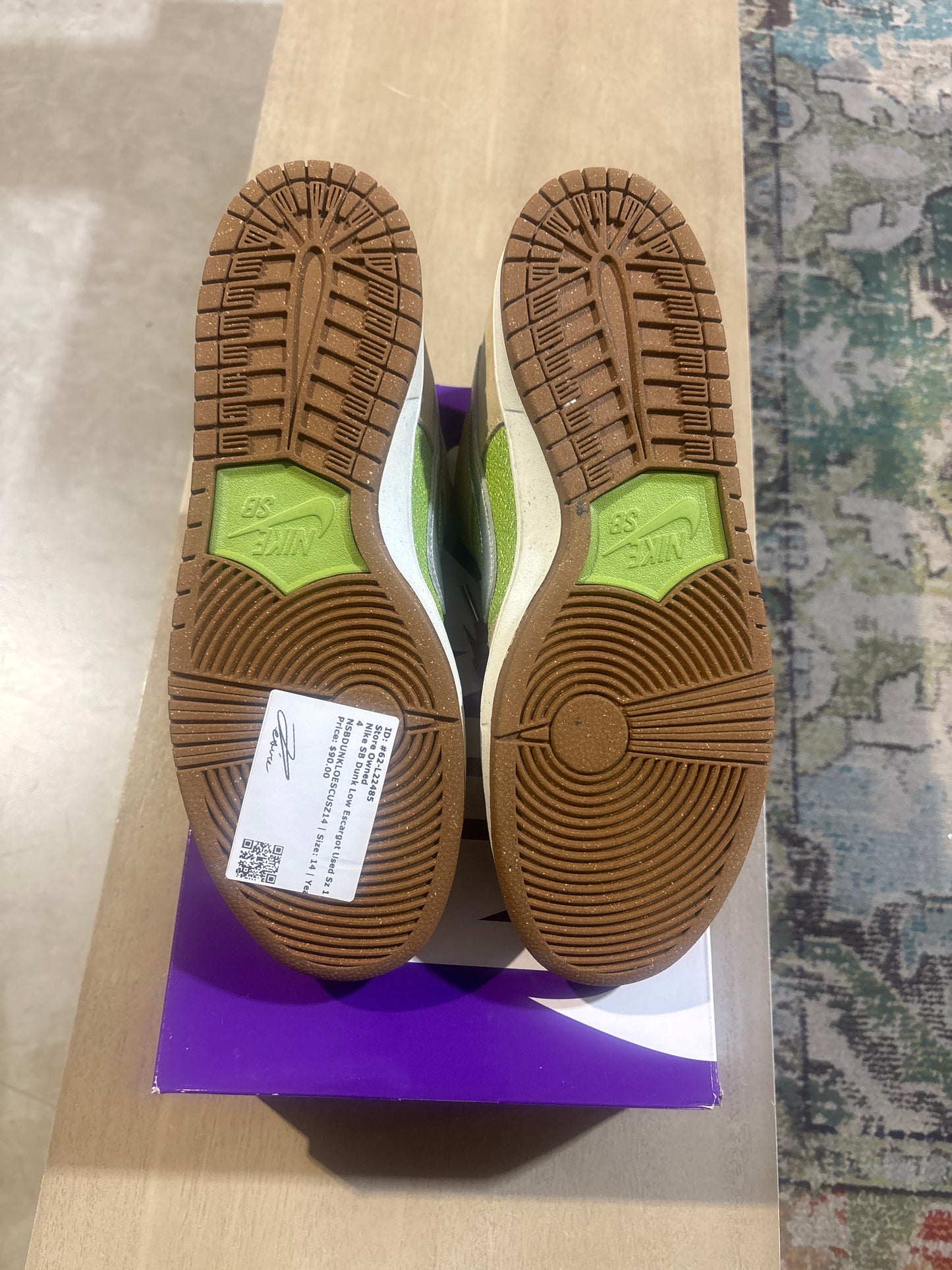 Nike SB Dunk Low Escargot Used Sz 14