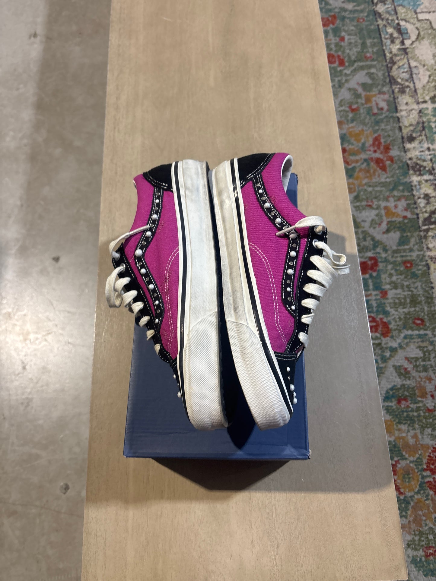 Pink Pearlized Vans Used Sz 10