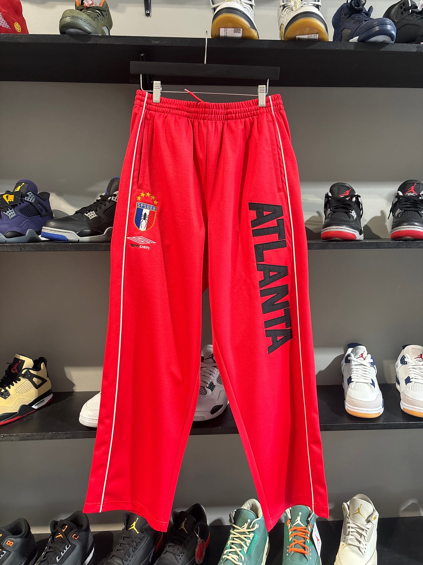 Sp5der Atlanta Track Pants Red