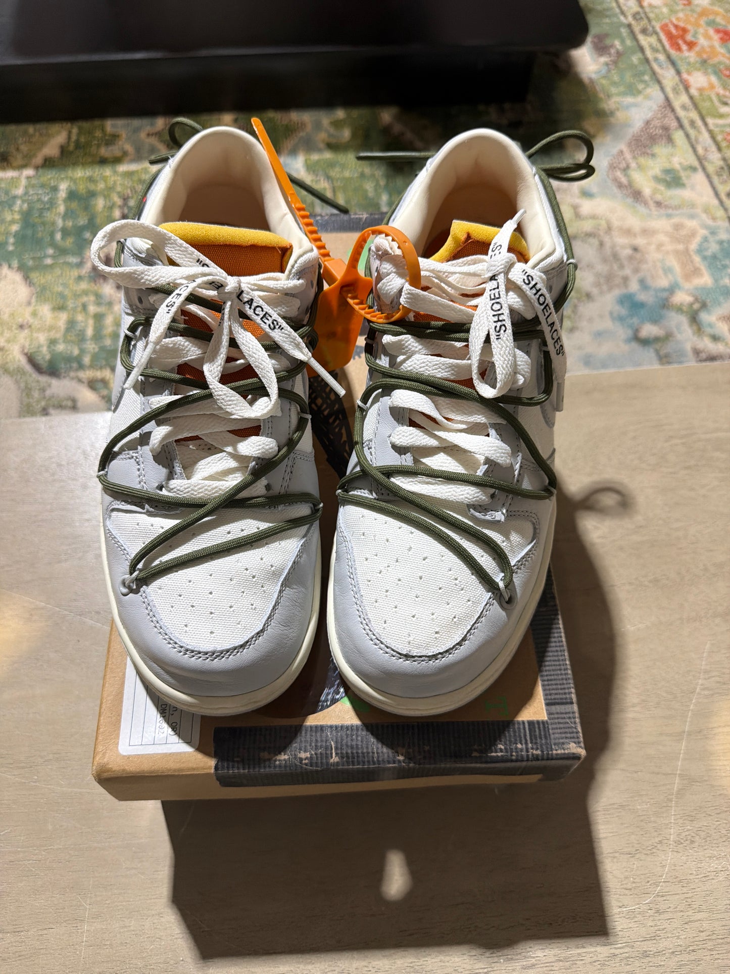 Nike Off White Dunk Lot 22 Used Sz 8