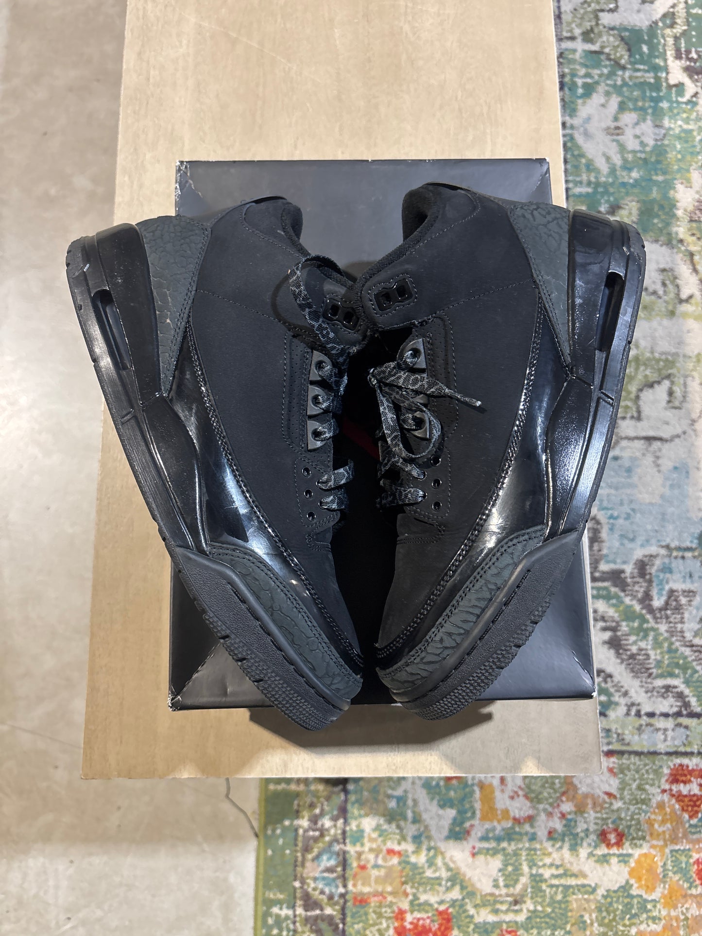 Jordan 3 Black Cat Used Sz 9.5 (3)